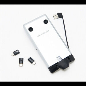 Thinium Cordless Phone Charger 3000mAh Battery iPhone Android Silver